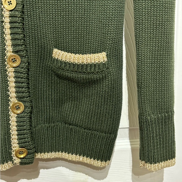 Juicy Couture Green Cardigan with Gold Accents - Picture 4 of 12
